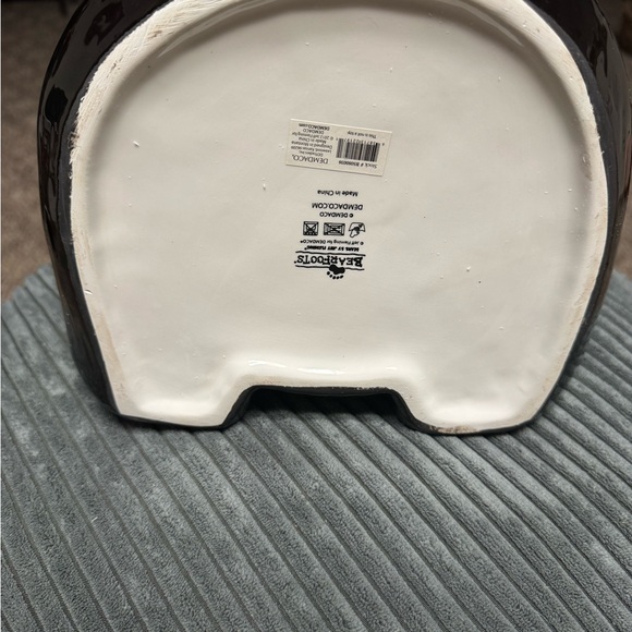 Demdaco Bearfoots Bear CERAMIC  COOKIE JAR New Without Box. - Picture 4 of 5